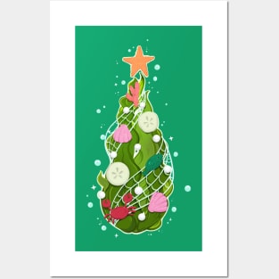 Beachy Christmas tree Posters and Art